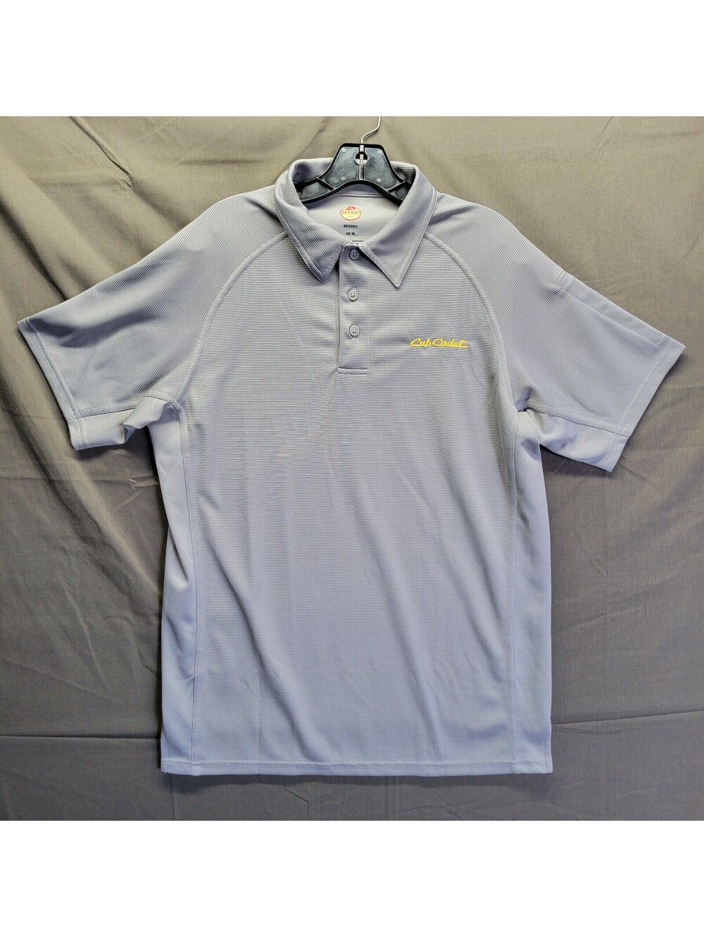 RED KAP Cub Cadet Gray Polo Shirt SS Size M 100% Polyester Salesman Shirt